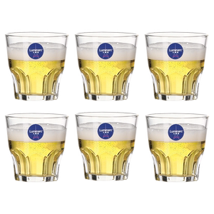 Le Meiya Beer Cup glass glass commercial low heat -resistant octagonal cup home wine glass Zhamu whiskey cup
