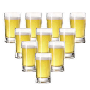 Libi glass beer glass in the United States, one mouthful of bar bars to commercial octagonal cup household large white wine glasses