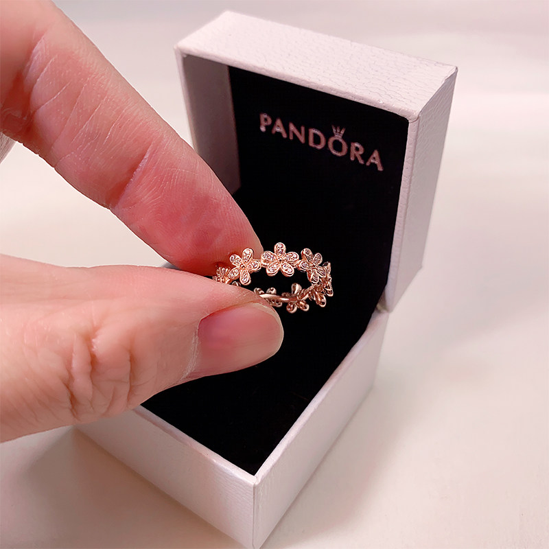 Pandora Dazzling Daisy Ring Rose Gold Ring Birthday Gift for