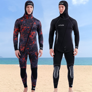 
5mm diving suit warm men's split thickened cold wet suit 7mm free deep diving swimsuit winter fishing and hunting snorkeling suit
