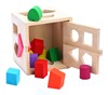 Montessori early education teaching aids 1-2-3 years old children matching building blocks thirteen holes geometric intellectual shape box wooden toys
