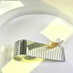 Mirror Mosaic Glass Self-Adhesive 3D Stereo Ktv Decoration Handmade DIY Waterproof Cuttable Decorative Stickers