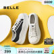Belle shell toe thick-soled shoes for spring new women's shoes canvas shoes black and white casual white shoes B2550AM5