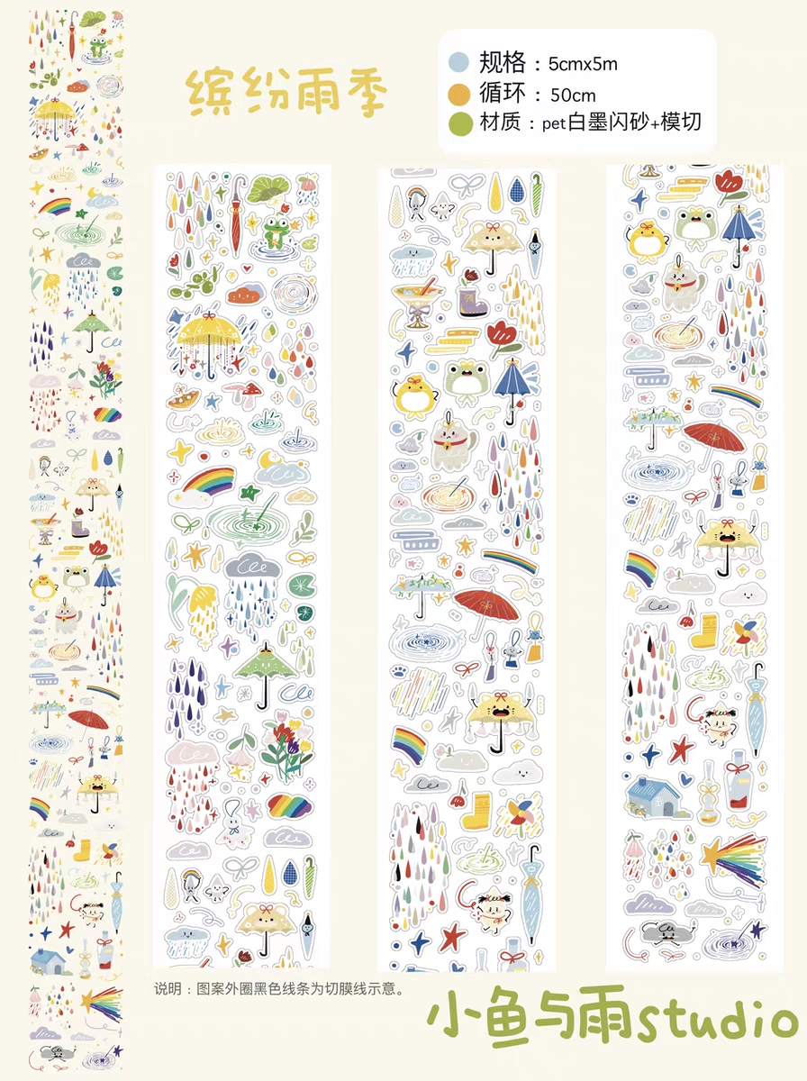 霖蓝汐原创10月新品欧式复古人物英文字数款手账胶带素材拼贴边框