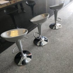 Classic Fashion Bar Chair Abs New Material Front Desk Reception Lift Rotating Back Chair Counter Exhibition Bar 