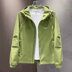 
Spring and Autumn Jackets Men's Jackets Outdoor Windproof Solid Color Hooded Fashion New Casual Loose Workwear Trendy