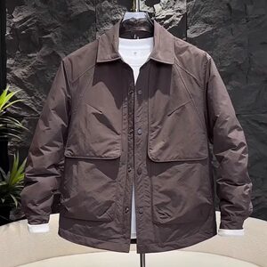 
Light shirt down jacket men's winter 2025 new lapel high-end business casual men's jacket