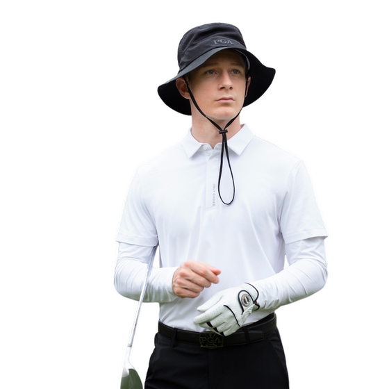 
[50% off for two pieces] PGA golf clothing men's long-sleeved T-shirt ice silk sun protection clothing Polo shirt top men's clothing