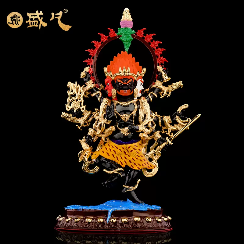 台湾盛凡秽迹金刚像铜鎏金藏传密宗护法佛像大力
