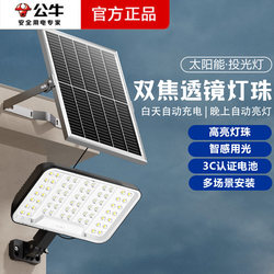 Bull's New Solar Light Outdoor Garden Light New Rural Household Indoor Waterproof Ultra-Bright High-Power Floodlight