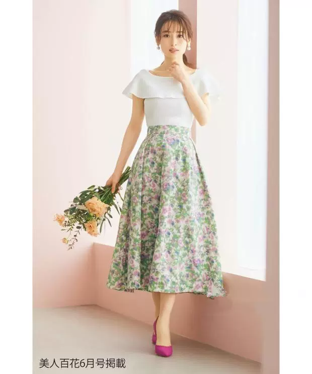 泉里香明星款三千金a P元模糊印花立体轮廓感高