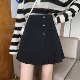 Large size irregular design pleated skirt for women, slim A-line skirt, autumn and winter hip-covering skirt, high waist versatile short skirt