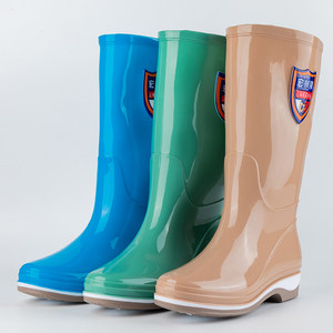 
Hongxinglong Women's High Tube Rain Shoes Plus Cotton Warm and Anti-Slip Water Shoes Kitchen Household Waterproof Shoes Lightweight Rain Shoes Glue Shoes