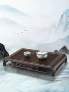 Hàn và Đường bộ trà khay trà phòng khách hộ gia đình cao cấp gỗ nguyên khối nhỏ bàn trà gỗ gụ kung fu khay trà bộ lưu trữ nước trà biển