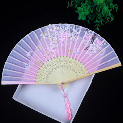 Folding Fan, Traditional Style, Portable for Children's Dance, New Model for Girls, Pink Folding Fan for Girls, Special for Dancing
