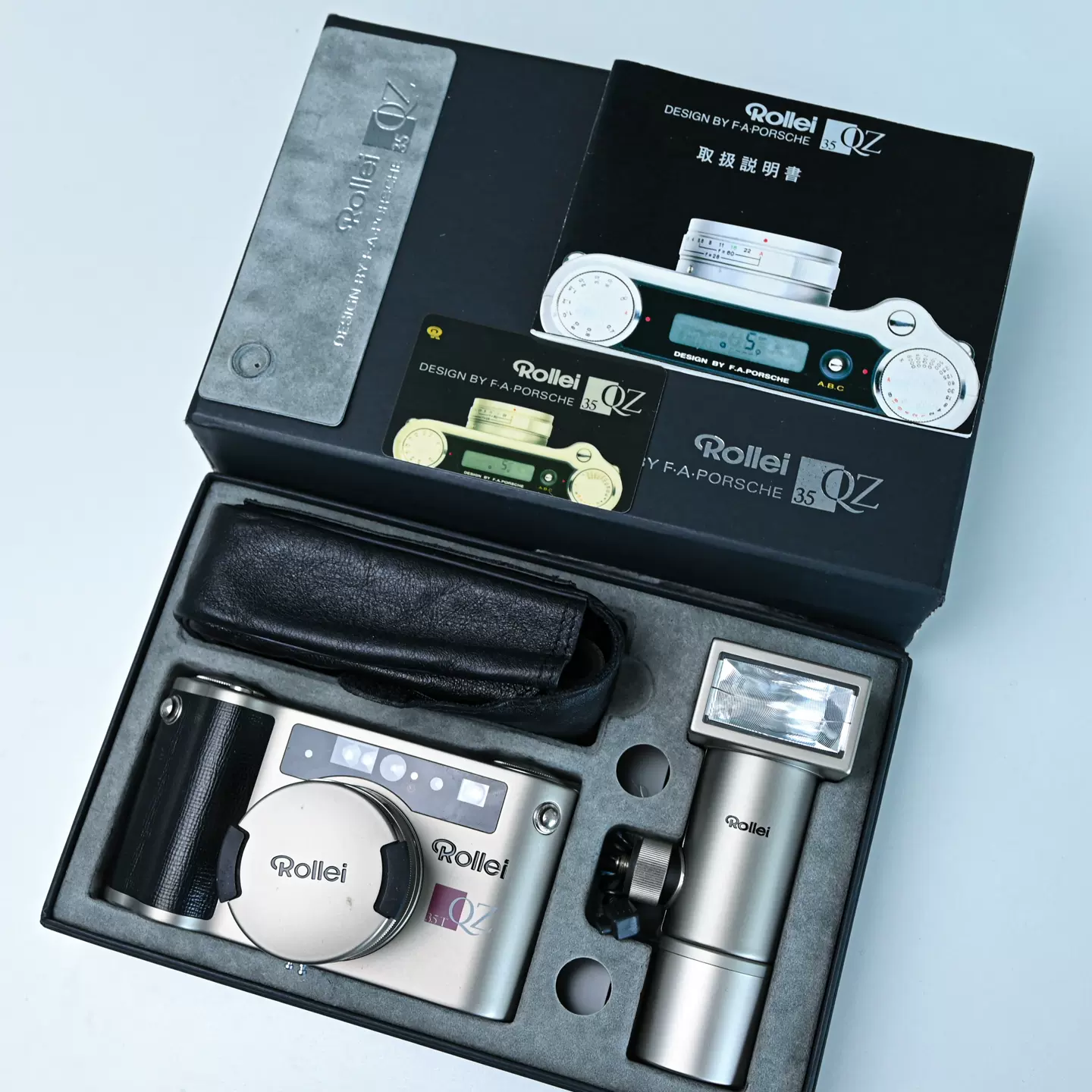 禄来ROLLEI QZ 35T 35W 胶片相机便携可变焦镜头高端旁轴带包装