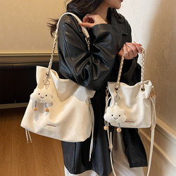 Amy Rabbit Women's Bag 2026 New Model Daily Casual Simple Solid Color Versatile Commuting Fashionable Stylish Single Shoulder Crossbody Bag