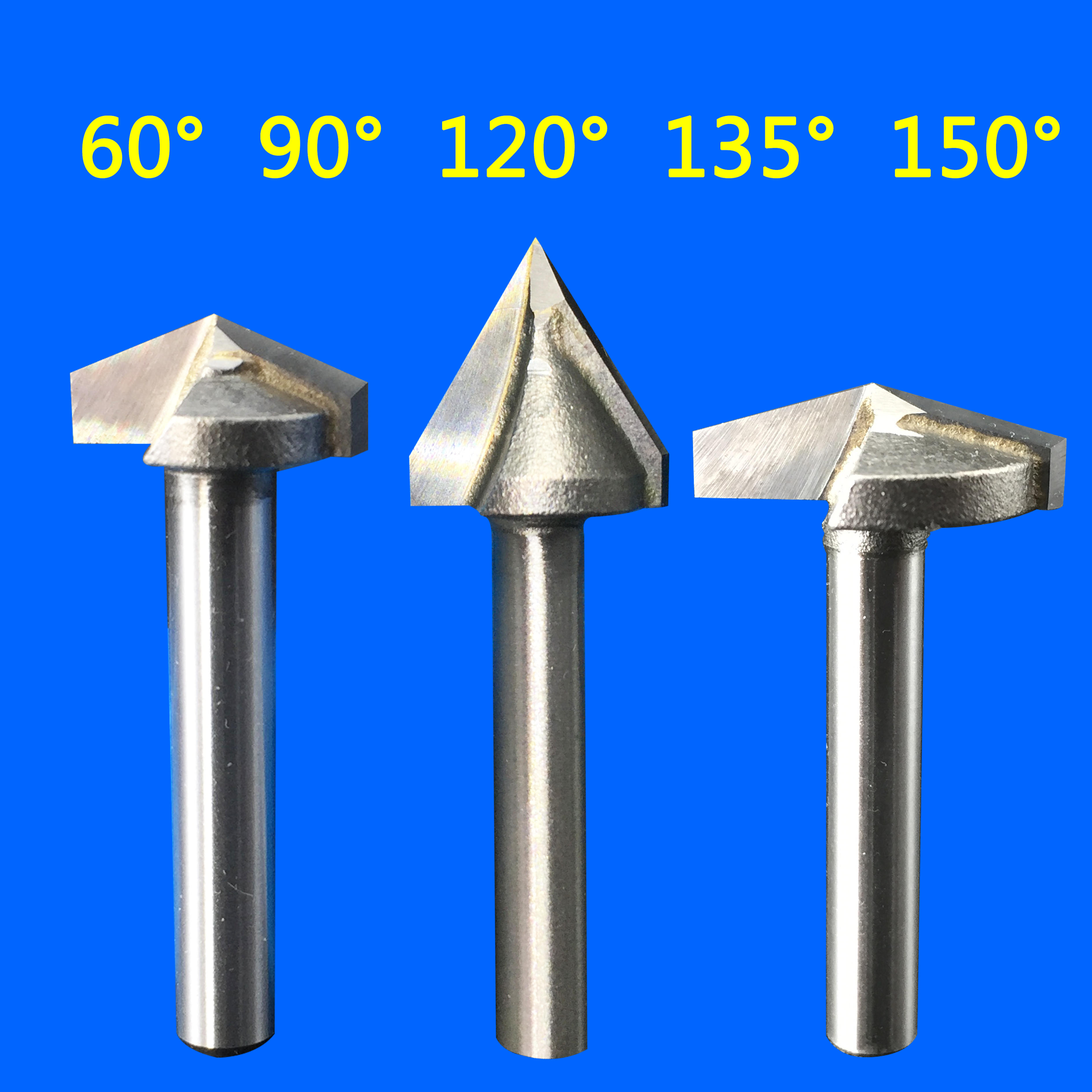 60/90/120/135/150°度合金V型刀3D刀修边铣刀倒角刀倒边刀雕刻刀-淘宝网