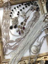 Cmoi Western Antique Jewelry Has Exquisite Texture, Simple Plain Silver Style Vintage Style Necklace Retro 2310