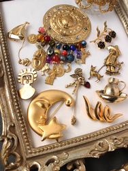 Cmoi Western Retro Antique Jewelry Moon Angel American Exquisite Museum Elegant Vintage Brooch 2312