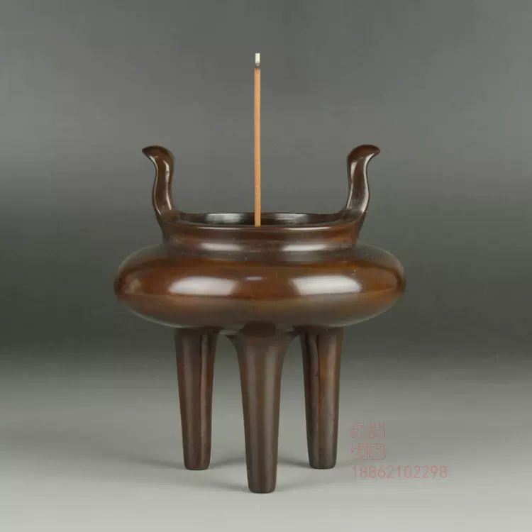 銅炉 古銅 香道 銅製 明代 三足銅炉 銅 香炉 三足の蛙 - 清課堂オンラインストア