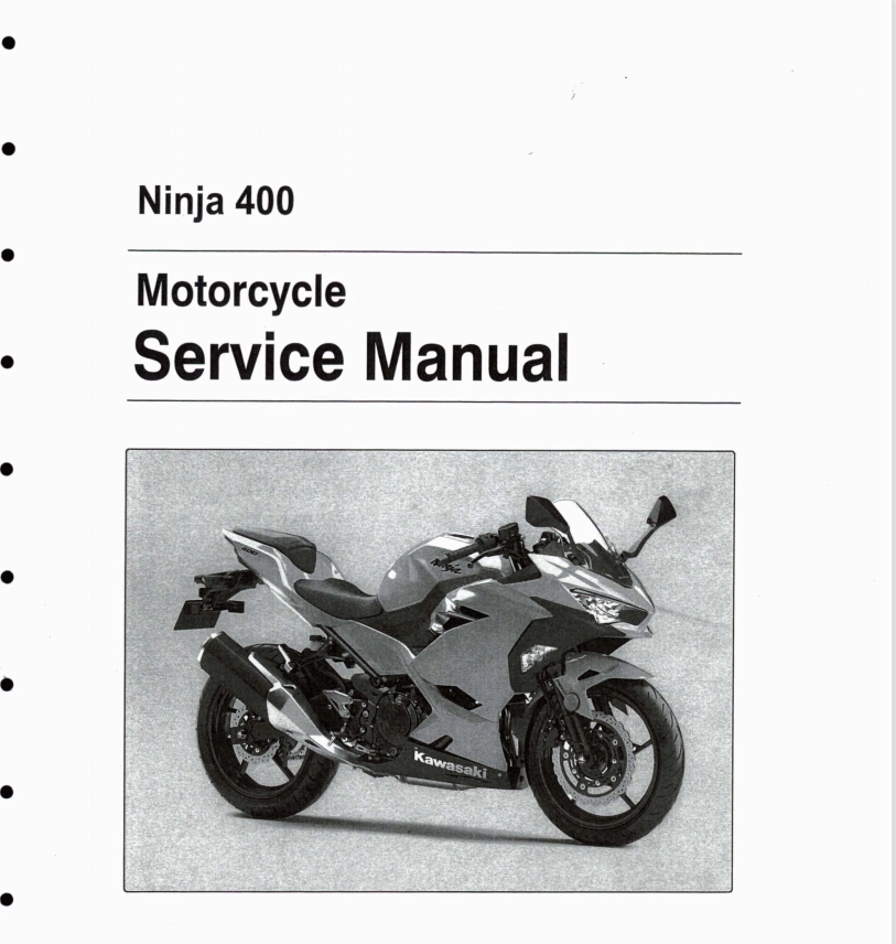 18-22kawasaki ninja忍者400 川崎維修手冊全車線路圖零件扭矩表