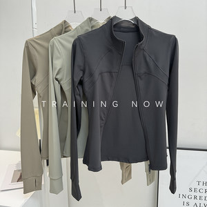 
Fitness jacket for women in autumn and winter 2025 new tight stand collar yoga suit sports long-sleeved running jacket top