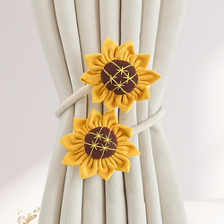 Flower Curtain Tiebacks Modern Simple Cute Creative Living Room Sheer Curtain Tie Storage Rope Decoration Embellishment