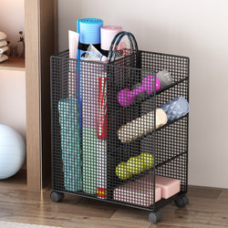 Yoga Storage Basket, Fitness Equipment Storage Rack, Household Basketball Dumbbell Storage Basket, Badminton Racket Gap Storage Rack