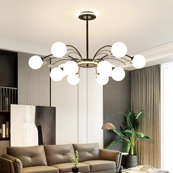 Chandelier Modern Minimalist Living Room Chandelier Dining Room Bedroom Chandelier Nordic New Style Glass Magic Bean Chandelier Zhongshan Lighting Fixtures