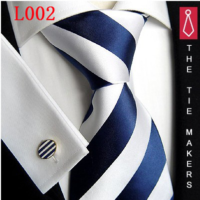 Men,s business suit dark blue 8.5cm zipper tie l002 group tie for lazy people