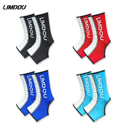 Limdou/Leather Ankle Guard Microfiber Leather High Elastic Nylon Foot Guard Kickboxing Sanda Muay Thai Mma Fighting Protective Gear