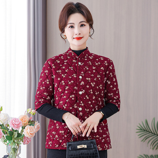 Mother's clothing women's autumn and winter vest corduroy solid color plus velvet warm vest small vest middle-aged and elderly corduroy vest