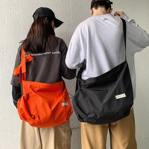 Boys cross -body bag large -capacity Japanese casual backpack men's bag tide brand student class shoulder bag messenger bag