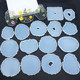 Special-shaped irregular silicone mold mirror crystal glue dried flower specimen coaster wavy edge table base accessories