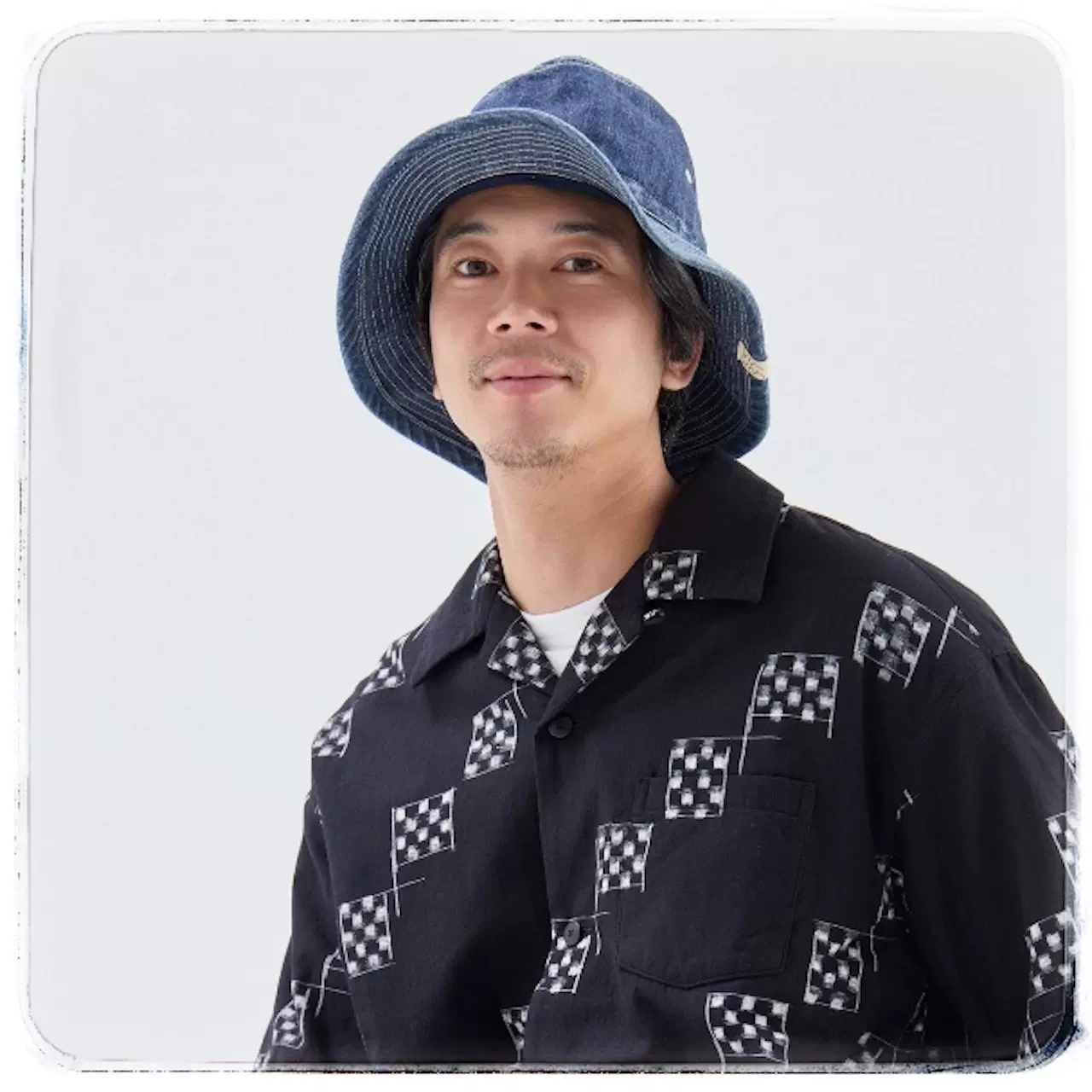 代购VISVIM 25SS MOTORS BUCKLEY CAP DMGD 做旧水洗牛仔渔夫帽