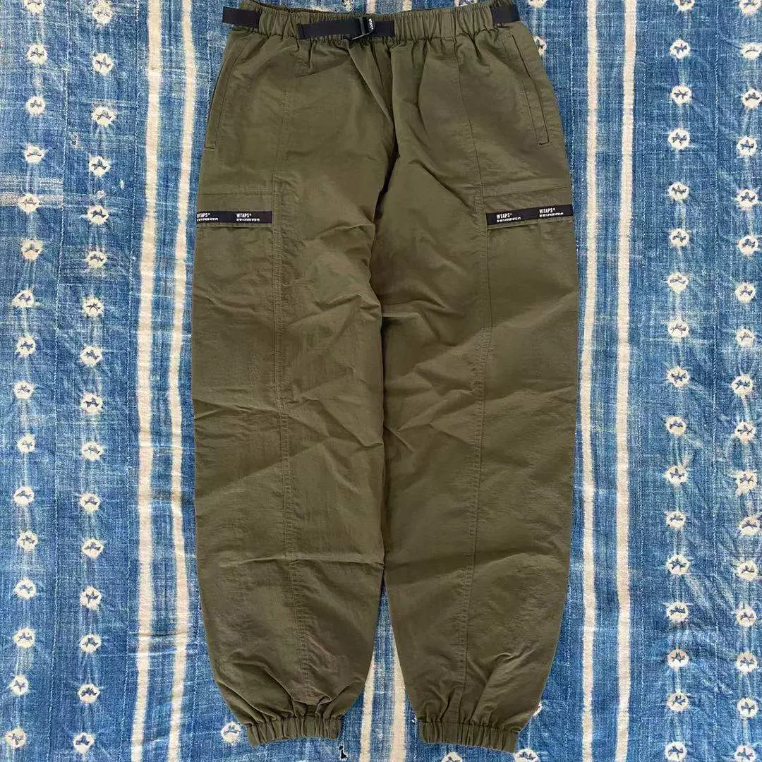 现货WTAPS 19SS TRACKS TROUSERS.NYLON.TUSSAH 军事束腿休闲裤-Taobao