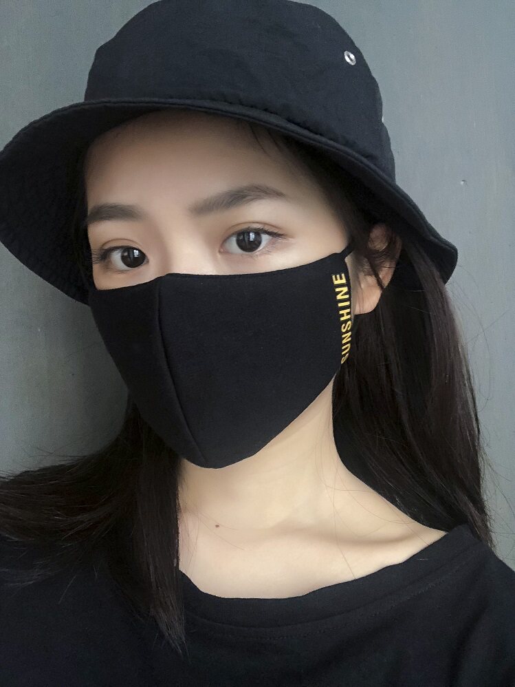 meo 黑色防雾霾防尘口罩