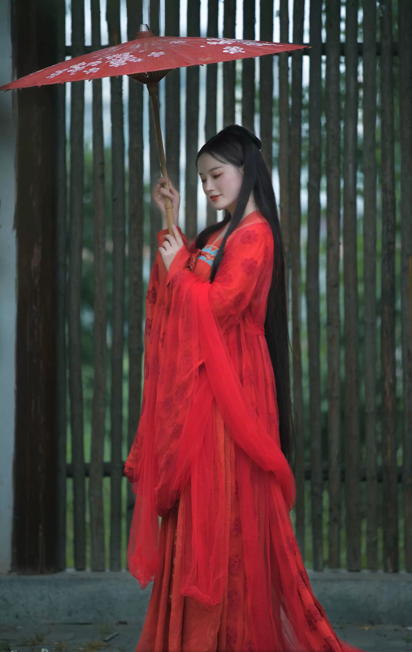 红衣汉服古装古风女装cos绣花抹胸国风影视剧惊鸿系列之挽歌-Taobao 