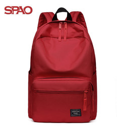 Spao25 Autumn New Solid Color Backpack Student School Bag Casual Bag Fashion Travel Bag Trendy Bag