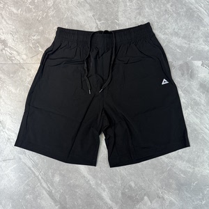 
2.28k men and women same style sports shorts summer breathable five-point pants fitness training outdoor black running pants