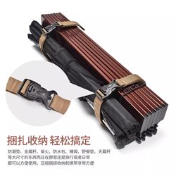 Outdoor Binding Straps with Handles, Durable Camping Straps, Fixed Ropes, Nylon Reinforced Buckle-Type Packing Luggage Bags