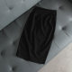 European and American retro new style slim and versatile elastic hip-pack skirt for women's sports yoga skirt black slit mid-skirt