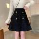 Thick umbrella skirt with small fragrance style skirt for women in winter woolen A-line versatile large size short skirt with hips covering to make them look thin