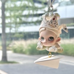 Authentic Pop Mart Car Hanging Ornament Cute Zsiga Car Hanging Accessory Rearview Mirror Safety Pendant Gift Decoration