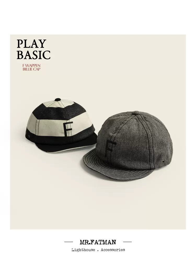 Mr.FATMAN专注制帽单位再现经典复古软檐工作帽百搭六片帽-Taobao