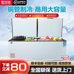 Congelatore Congelatore Orizzontale Commerciale Di Grande Capacità Congelatore A Tubo Di Rame A Risparmio Energetico A Doppia Temperatura A Congelamento Rapido