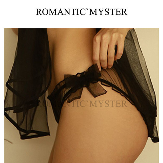 японки в чулках Mystery fairy style Прозрачный сетчатый бант Сексуальное нижнее белье | Японское мягкое нижнее белье для толстых девушек
