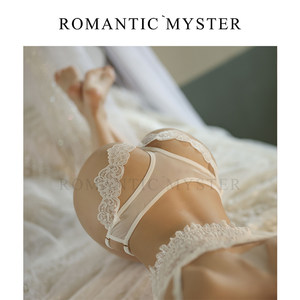 Back hips beautiful fried half -bag butt thong sexy hollow seductive lace lace low -waistless marks, net yarn breathable pants female
