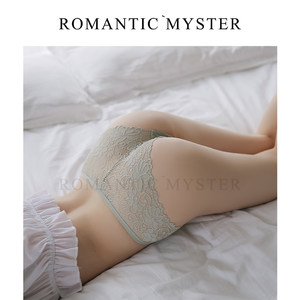 Mysterious breathable lace triangle panties female confusion Shui pure cotton crotch girl thin, medium low waist sexy transparency
